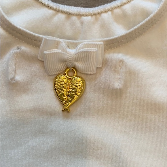 Angel’s Face Girls Bodysuit with Rhinestone Sleeve - Picture 5 of 7